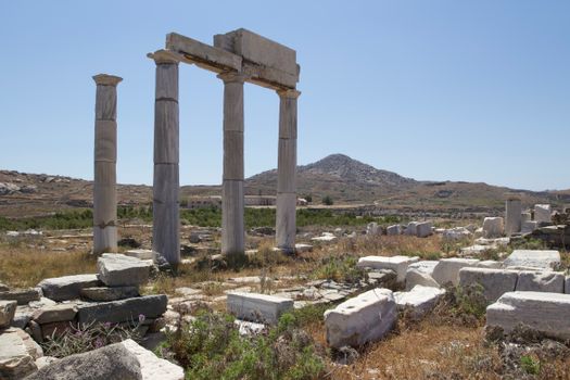 Delos archaeological island morning — Mykonos
