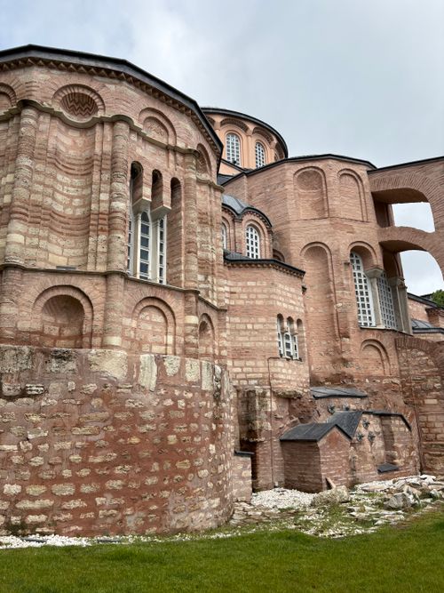 Free Stunning view of a Byzantine church's unique architectural design in Istanbul. Stock Photo