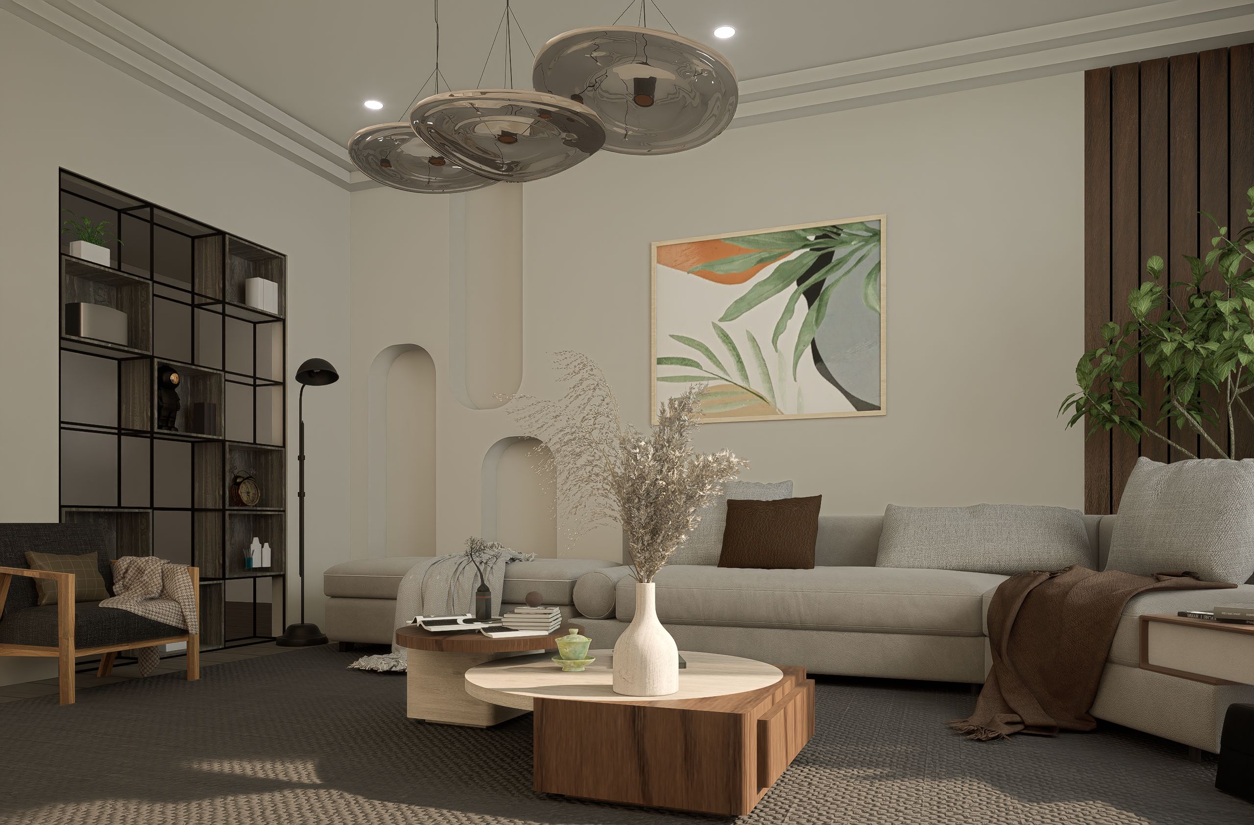 Sala De Estar Aconchegante Com Iluminação E Decoração Aconchegantes ...