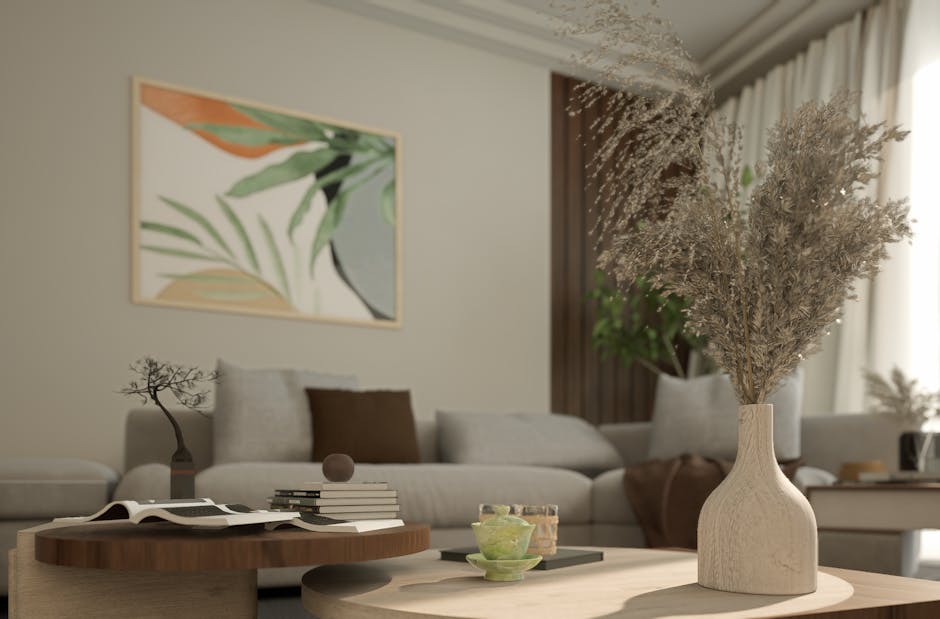 How to Achieve a Peaceful Home with 5 Simple Organization Tips Clutter-free living room with organized furniture and peaceful atmosphere