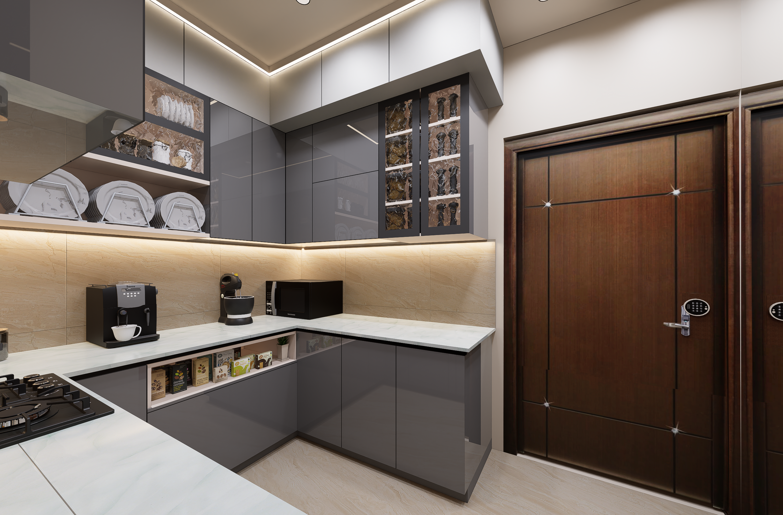 Modern Kitchen with Minimalist Design Elements · Free Stock Photo