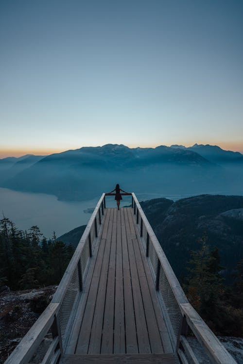 Photo Of Person On Bridge 