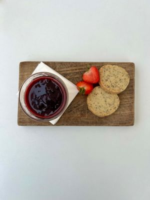 Berry jam and cookies by Luca Volpe Productions on Pexels