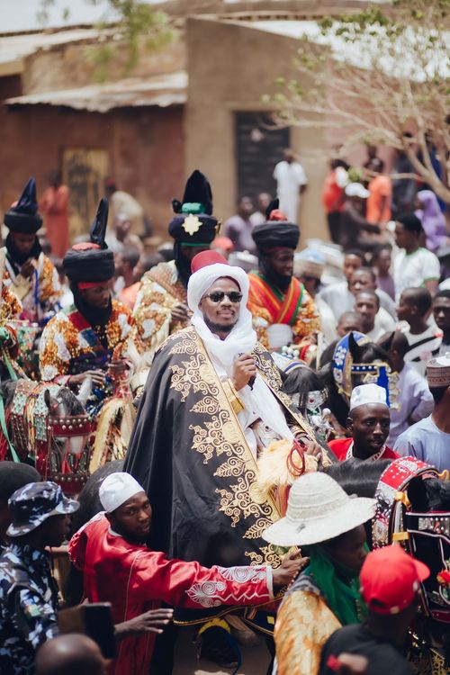 Free Lively traditional parade showcasing rich cultural heritage in Nigeria. Stock Photo