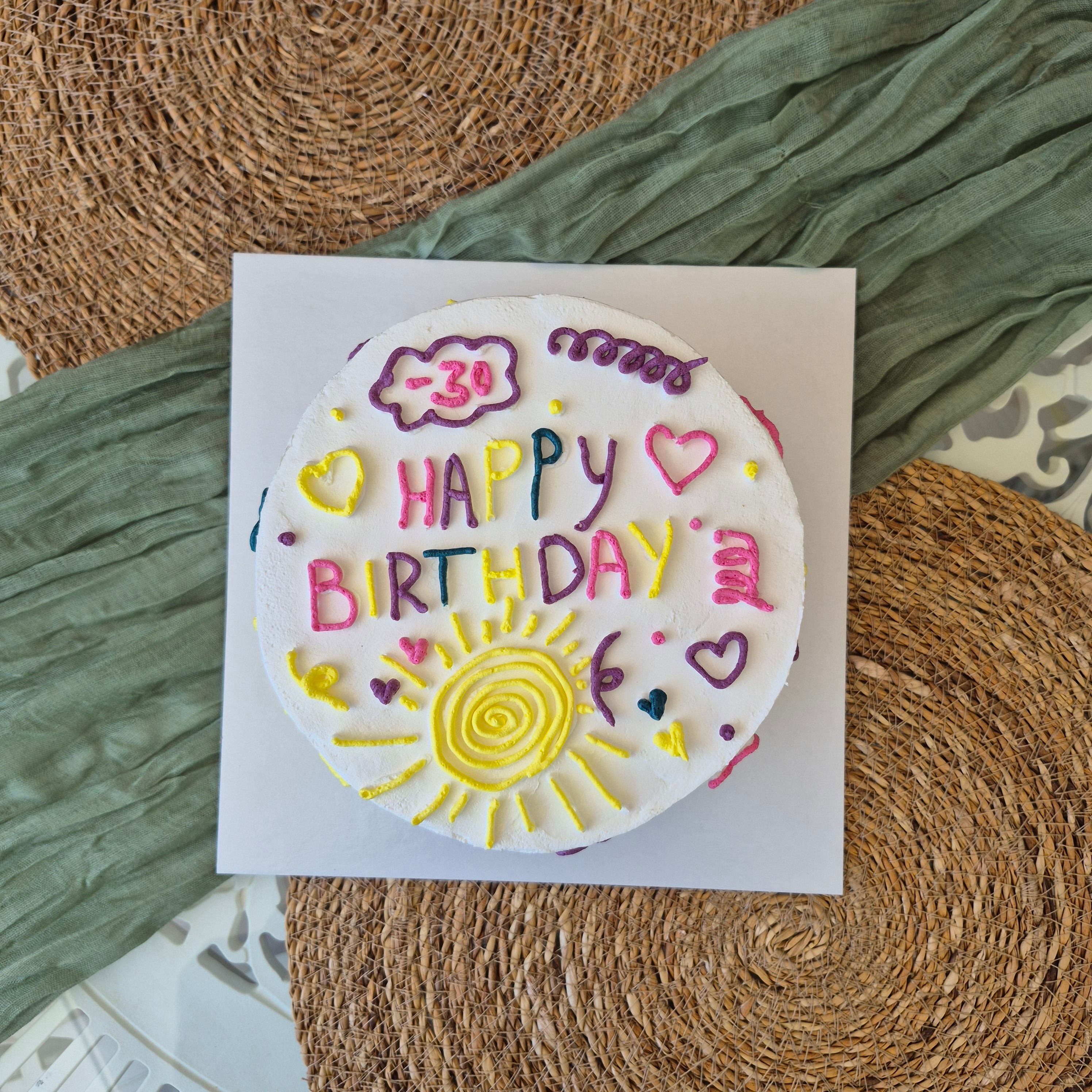 Aesthetic signature cake