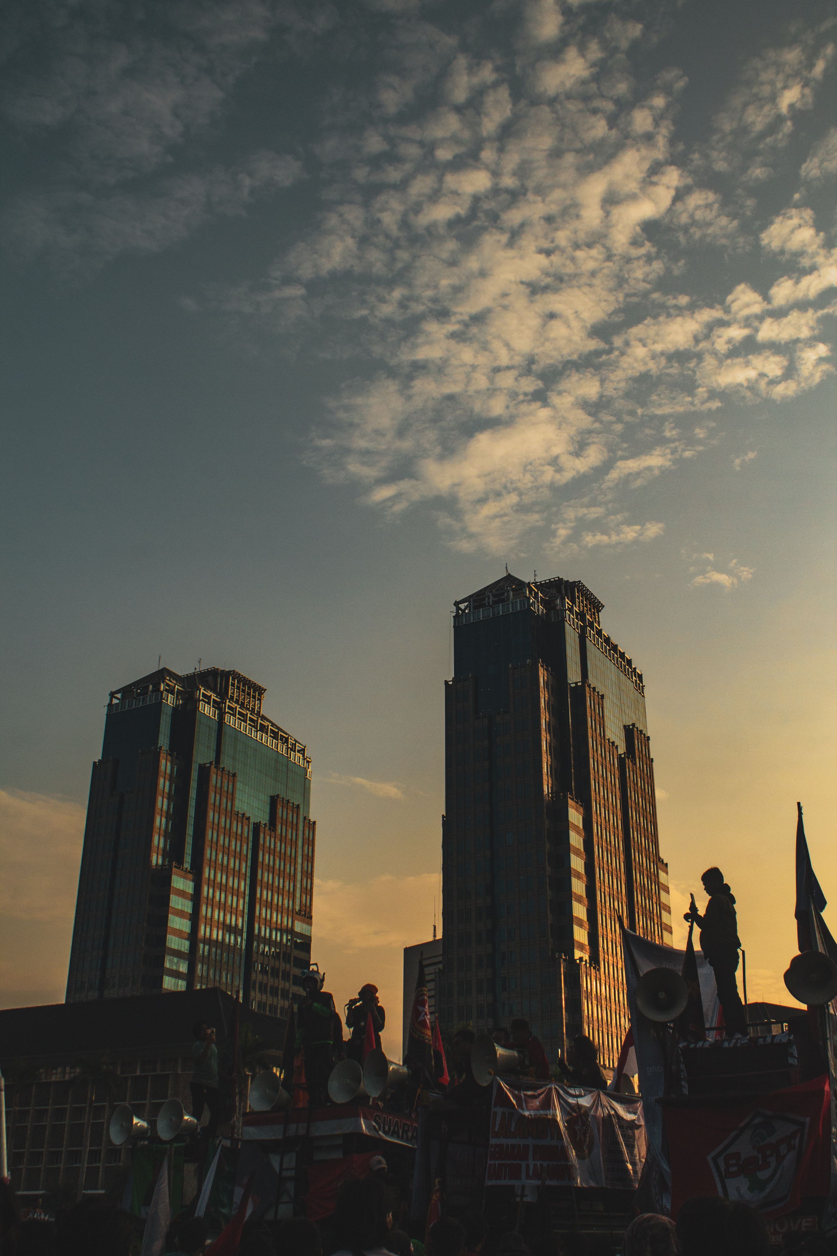Jakarta Skyscrapers at Golden Hour