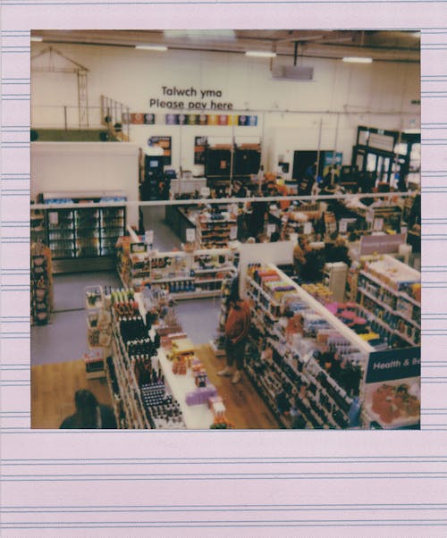 Polaroid Foto Eines Geschäfts