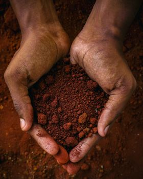 red ochre earth soil