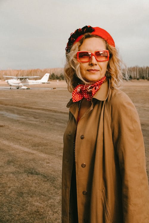 Photo Of Woman Wearing Red Sunglasses