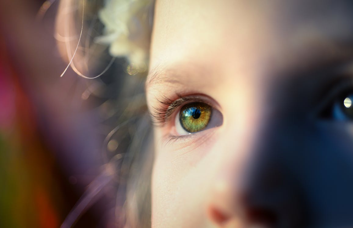 Close-up Portrait of Human Eye