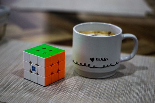 Free coffee and cube Stock Photo