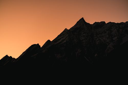 Free Fiery Sunrise Over The Himalayan Range Stock Photo