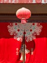Traditional Chinese Lantern with Red Decor