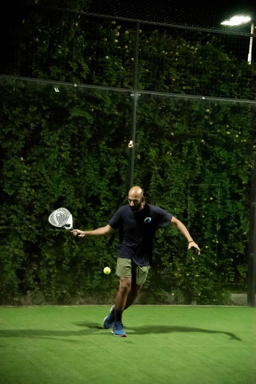 Free paddle player Stock Photo