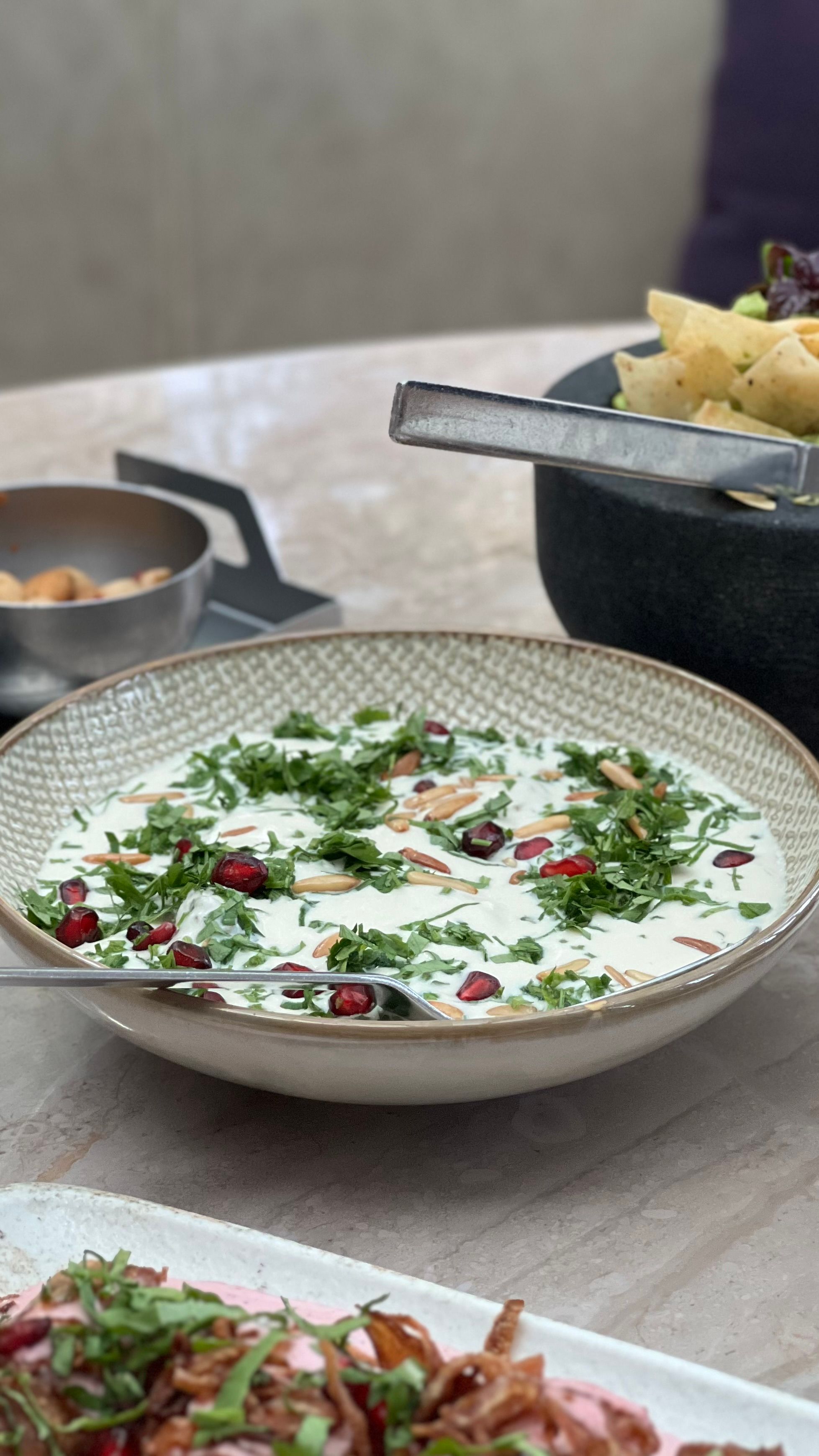 Delicious Raita with Fresh Herbs and Nuts · Free Stock Photo