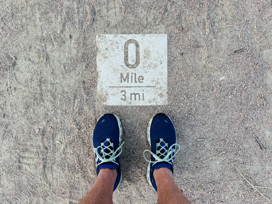 runner starting line track