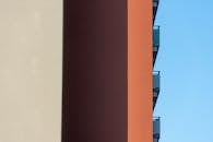 Modern Building Facade with Vibrant Colors