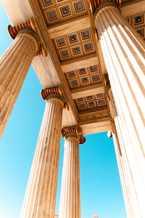 Free Low Angle Photo of Columns and Pillars Stock Photo