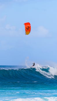 Kite surfers of Lanikai, Oahu