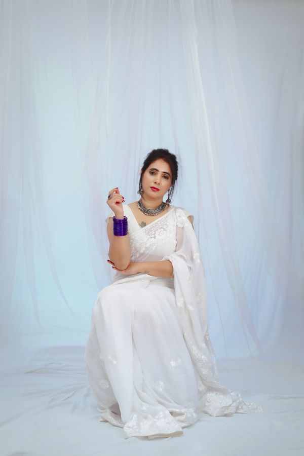 Saree Fall & Picot – Nidhi R., Sector 9, Faridabad