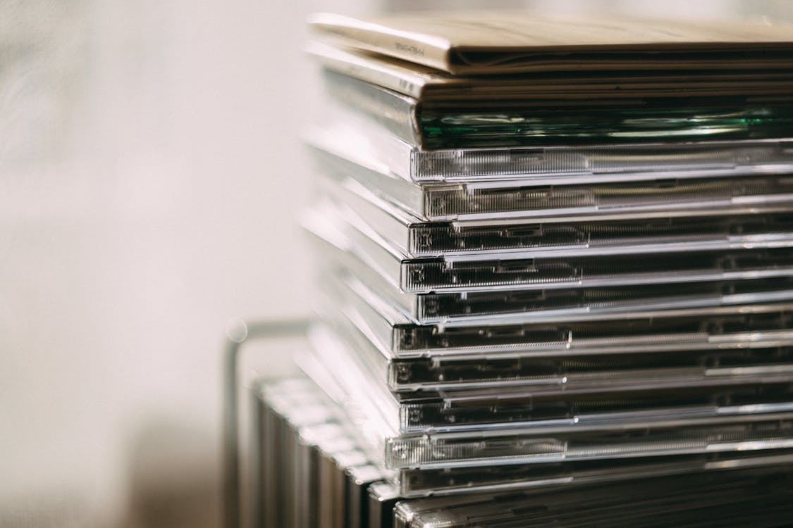 Free Pile of Assorted Cd Cases Stock Photo
