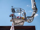 Firefighter Ladder Truck with Water Cannon