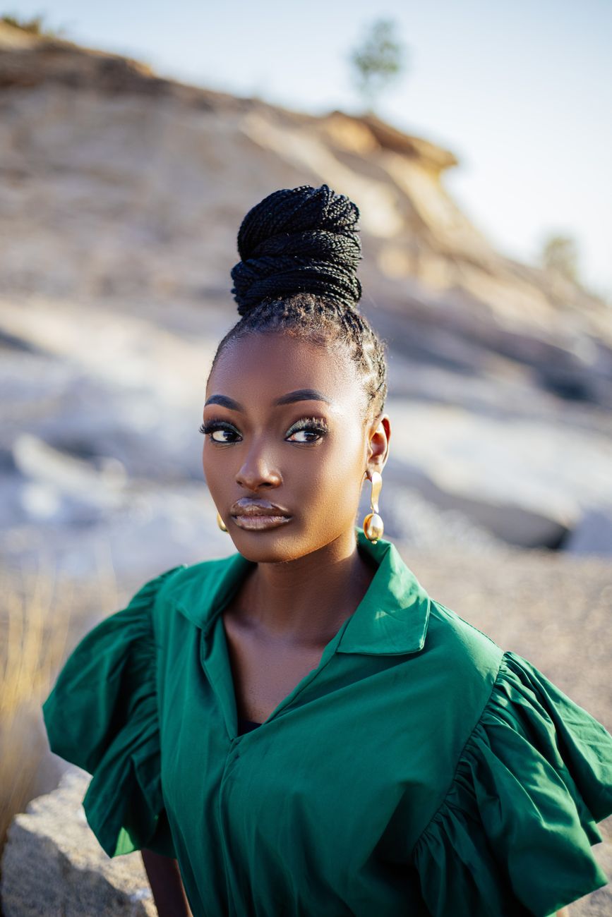 Braided Top Knot — a hair look on BLK GLO