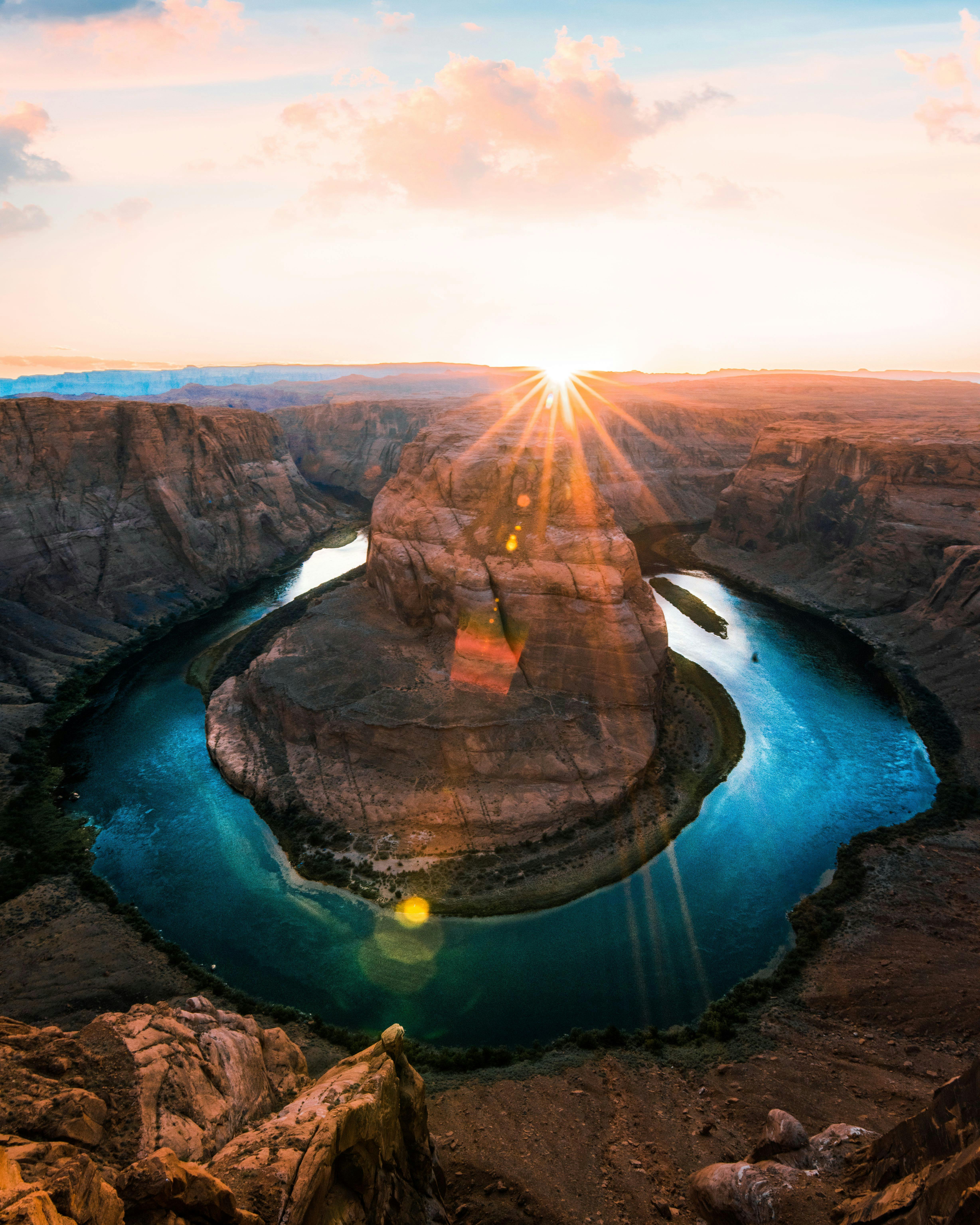 sunset at horseshoe bend