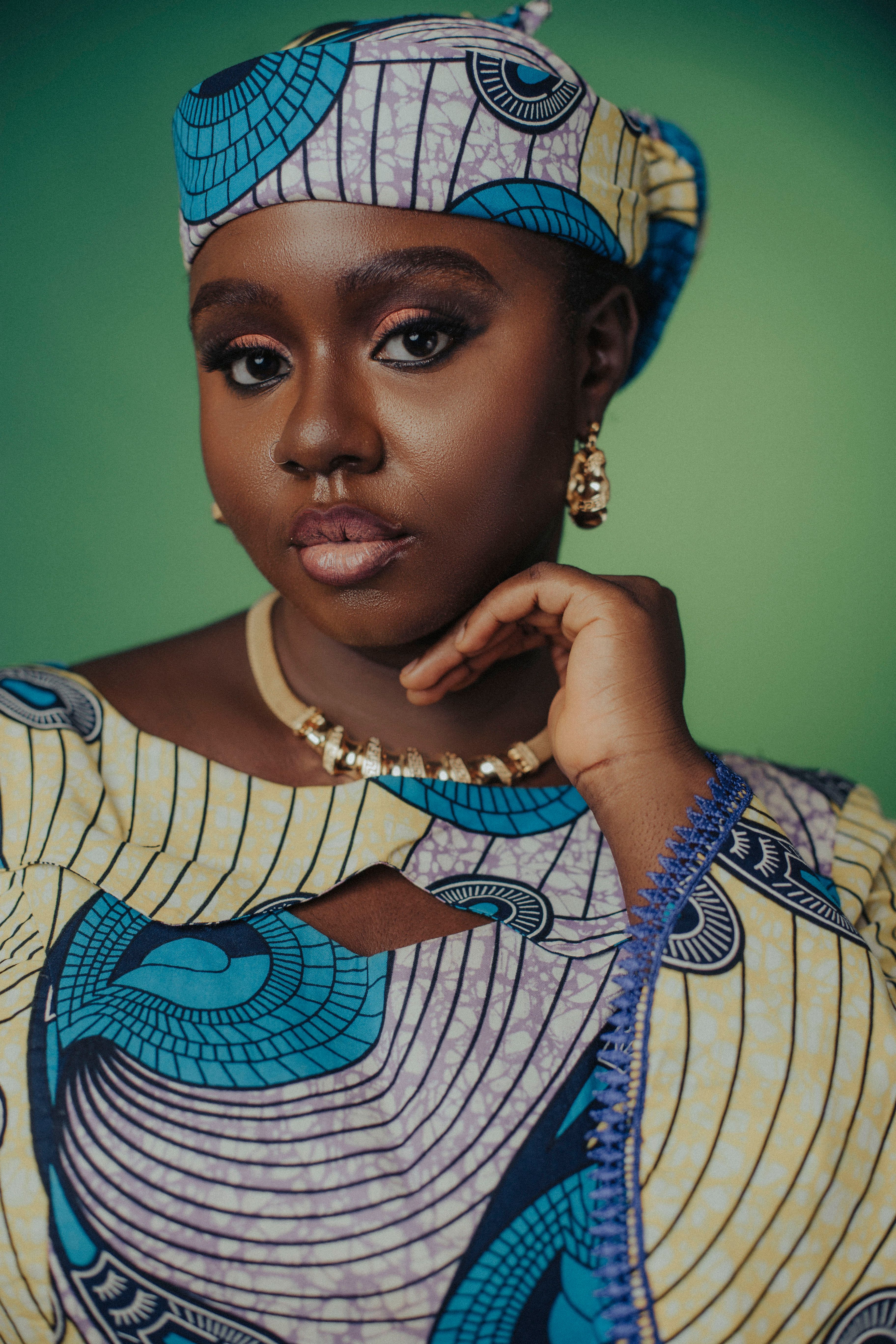 Elegant Portrait of Woman in Traditional Attire · Free Stock Photo