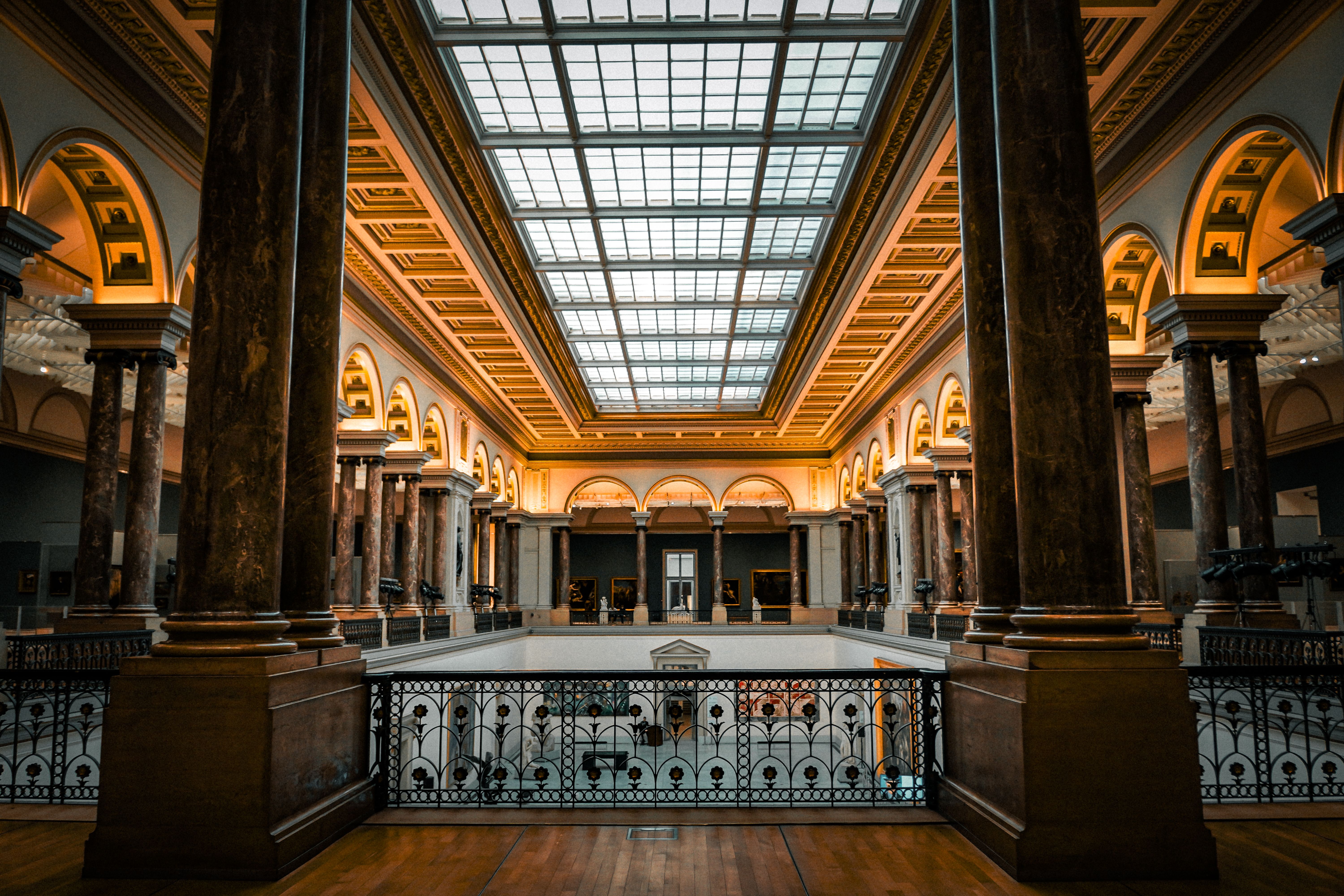 Interior de un museo en Madrid
