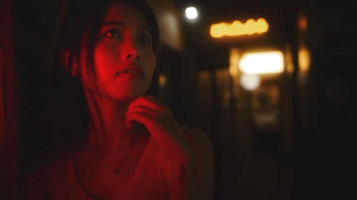 Red Hallway Neo-Noir