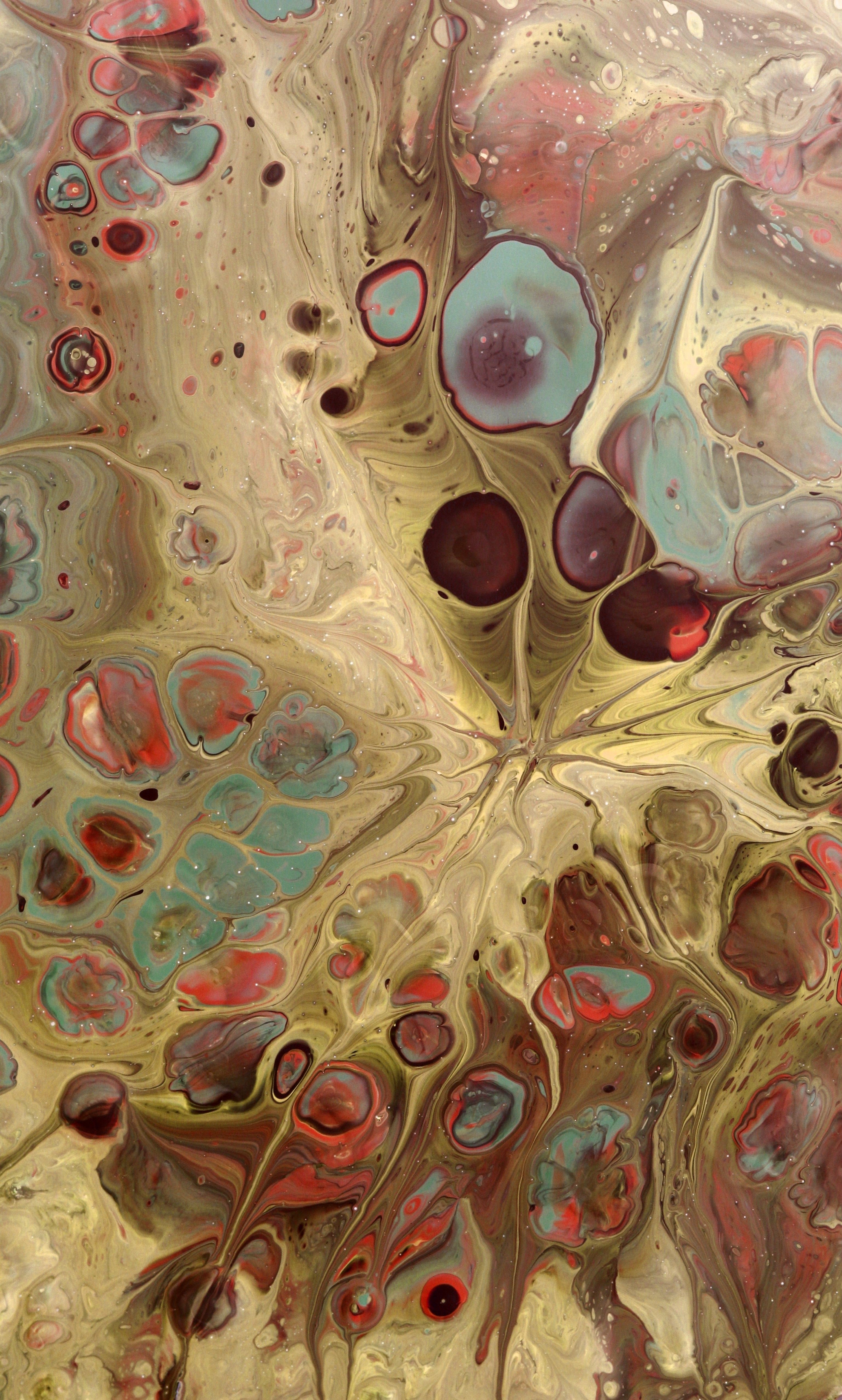 Abstract Fluid Art with Vivid Colors and Patterns · Free Stock Photo