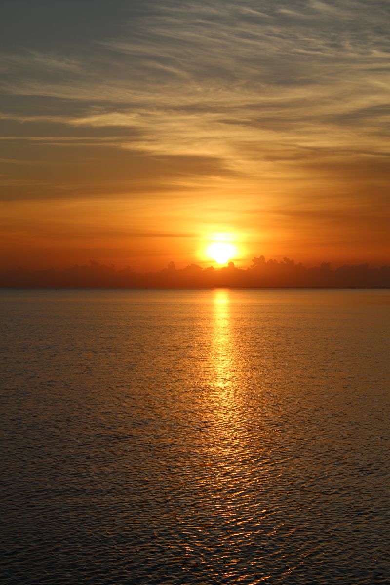 Serene Ocean Sunset with Vibrant Sky Reflections · Free Stock Photo
