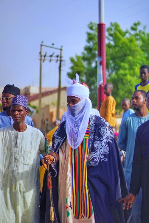 Free Colorful traditional festival in Nigeria showcasing cultural attire. Stock Photo