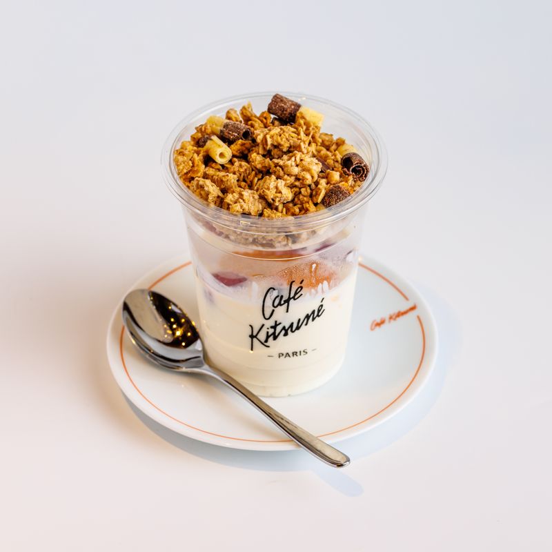Beet and Goat Cheese Yogurt Parfait with Walnuts
