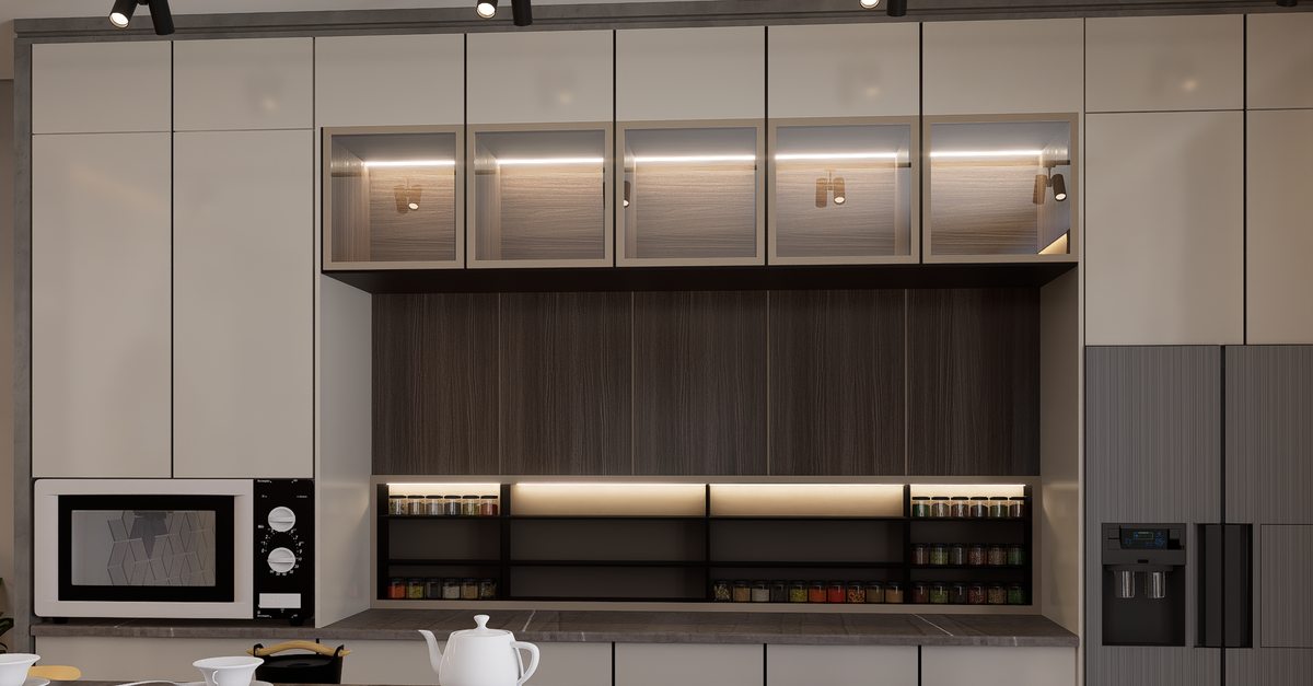 Modern Kitchen Interior with Sleek Design · Free Stock Photo