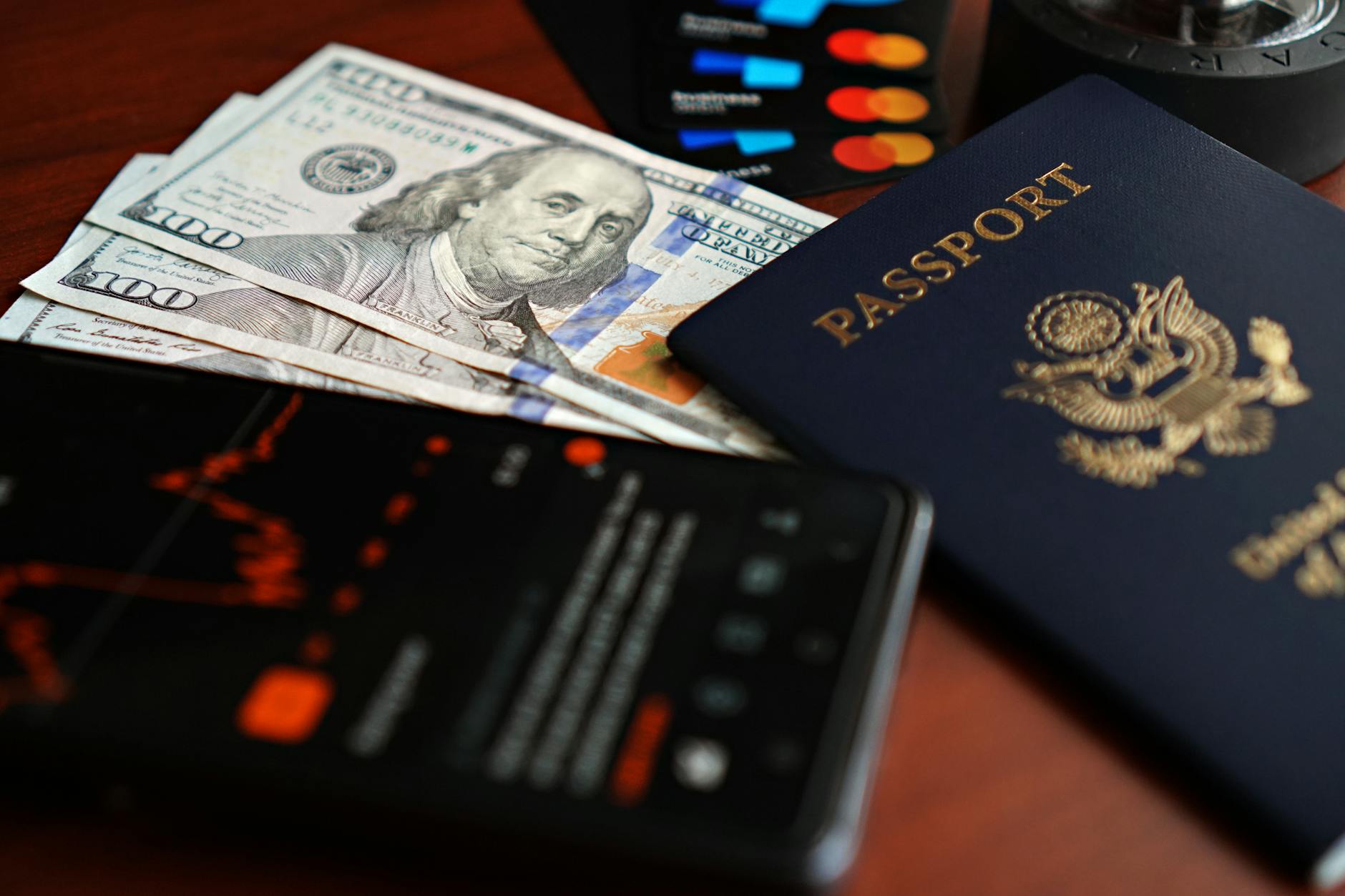 US Passport, Cash Debit Cards and Stocks