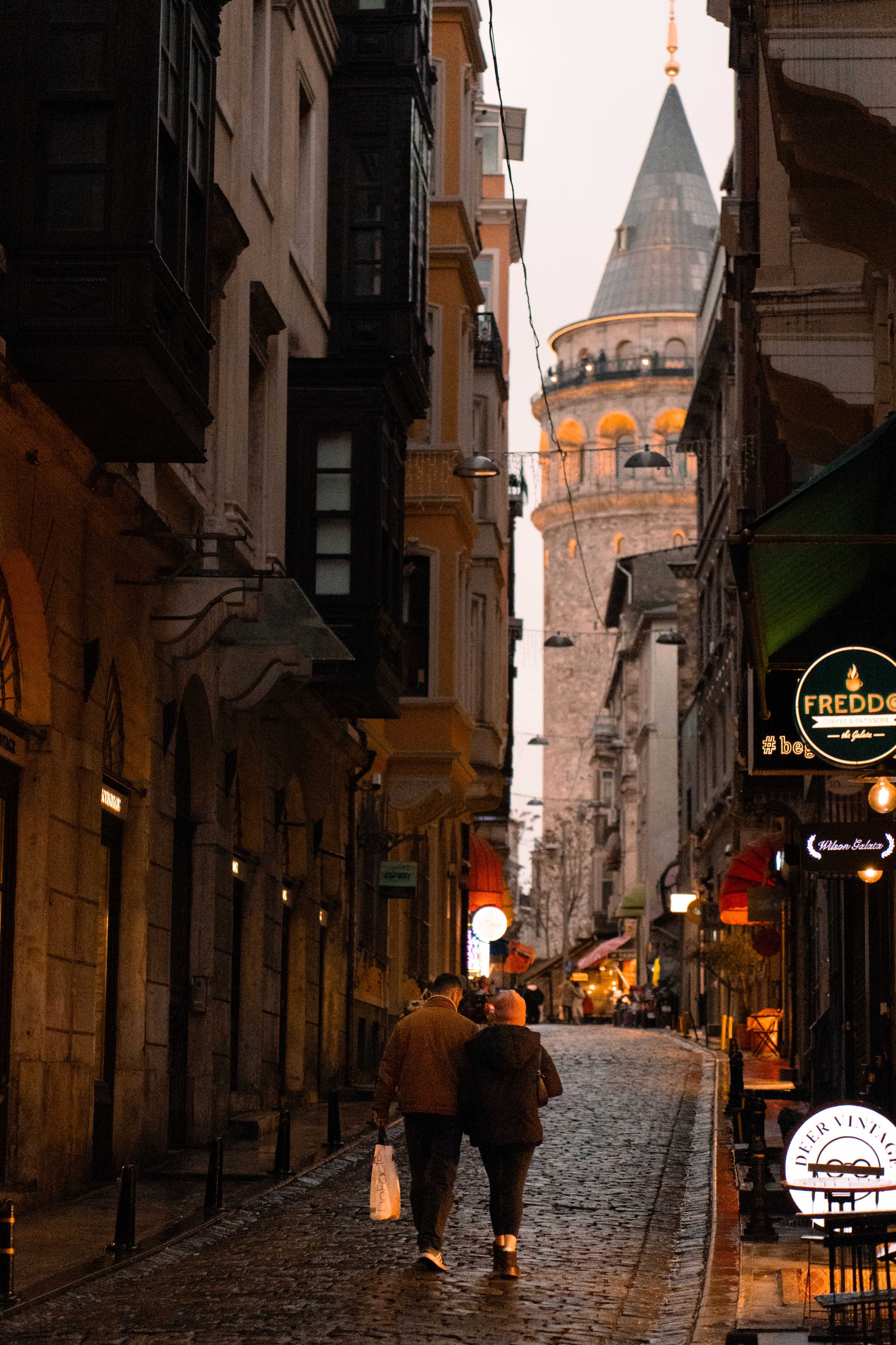 Romantic Stroll in İstanbul's Historical Galata · Free Stock Photo