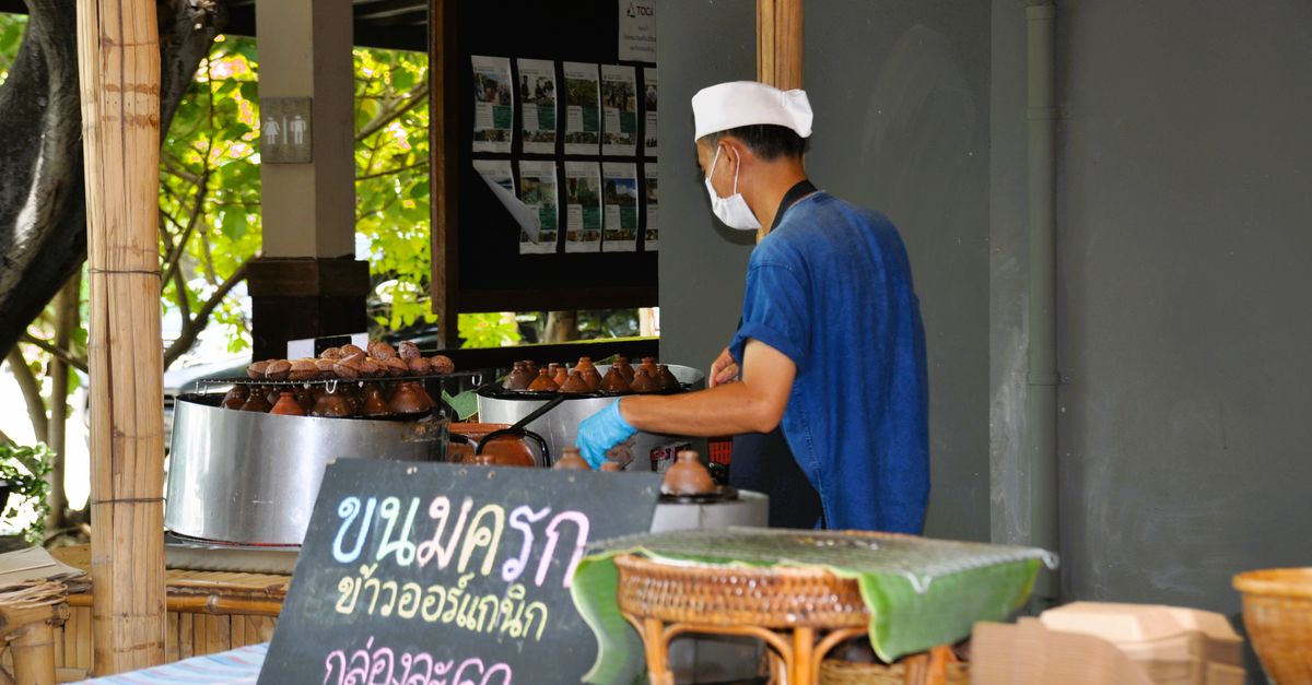 Fresh crab and southern Thai seafood in Koh Lanta fishing village