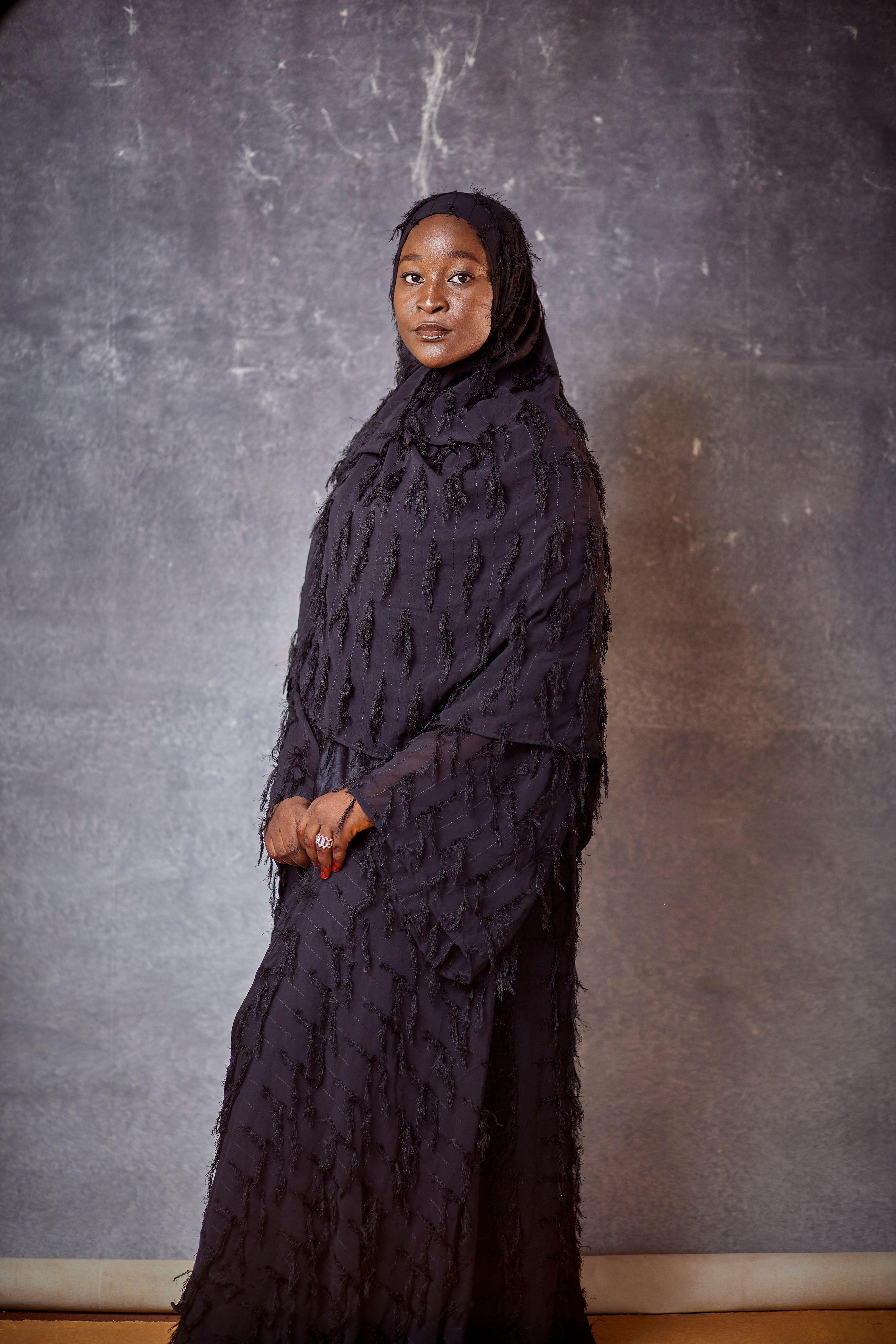 Elegant Portrait of Woman in Black Hijab · Free Stock Photo