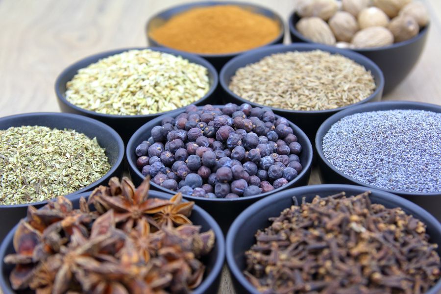 Assorted spices