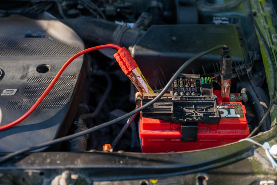 New car battery supply and fitting