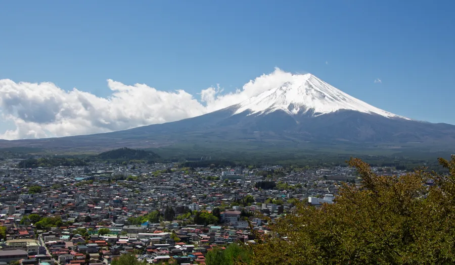 Le mont Fuji et les lacs