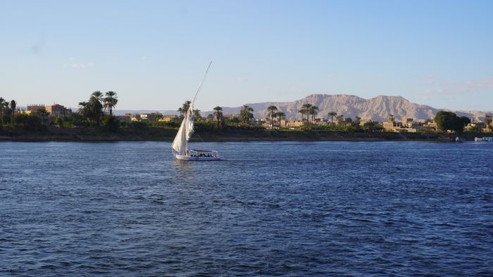 The Corniche and feluccas on the East Bank