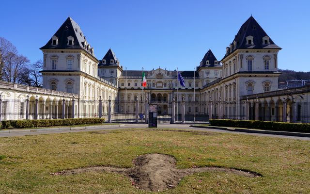 Photo: Marivaldo Vivan on Pexels Valentino Castle in Turin showcased under clear blue skies, a prime example of historical architecture.