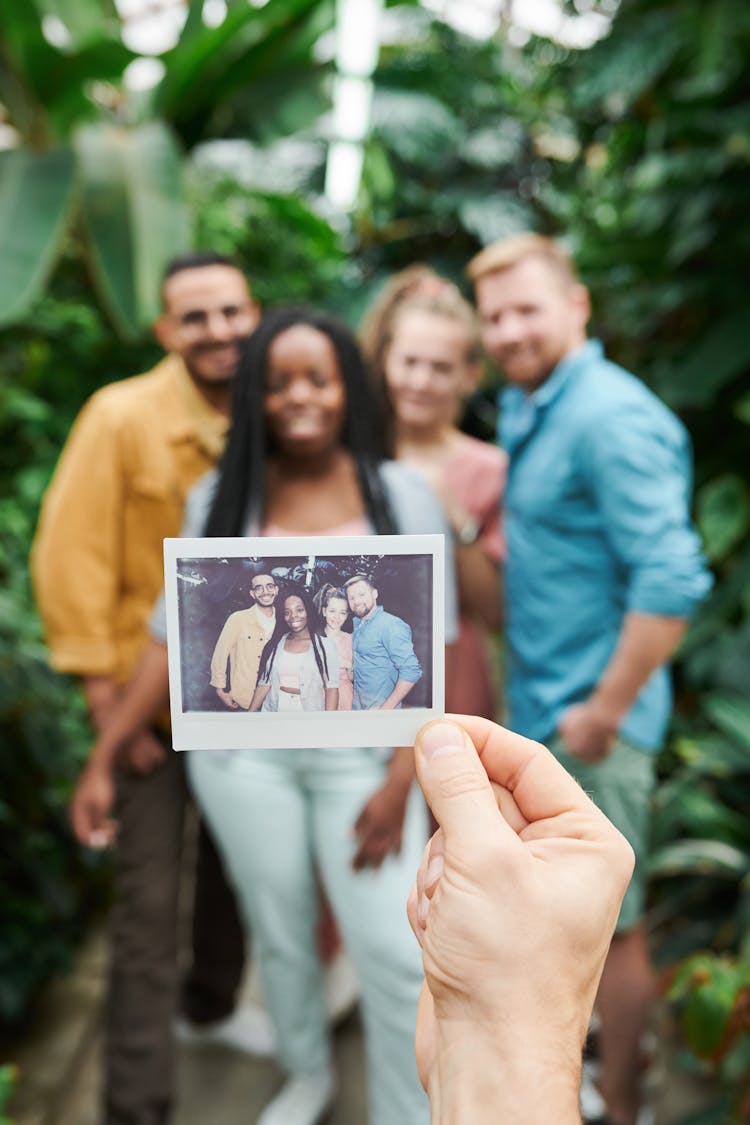 Polaroid Photo Of Friends