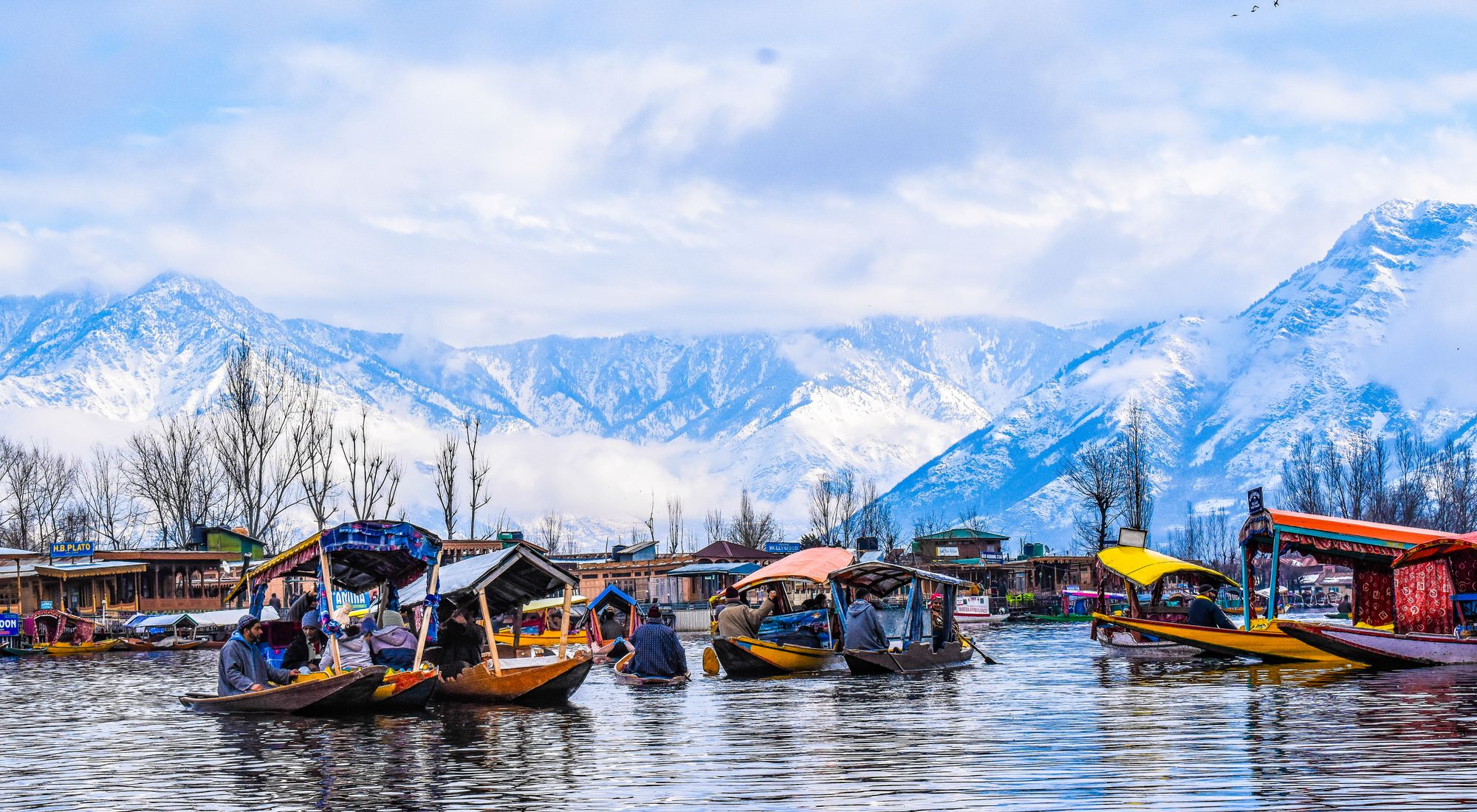 Travellers taking in a mountain view