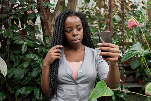 Woman Taking A Selfie