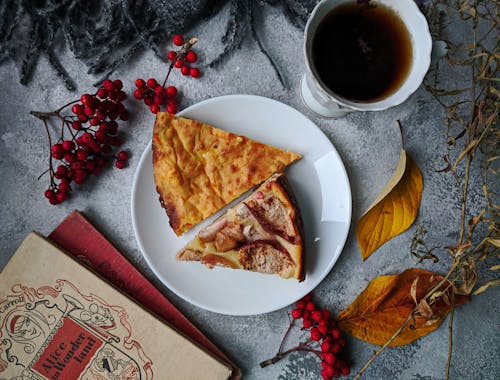 Free Photo Of Pizza Near Coffee Stock Photo