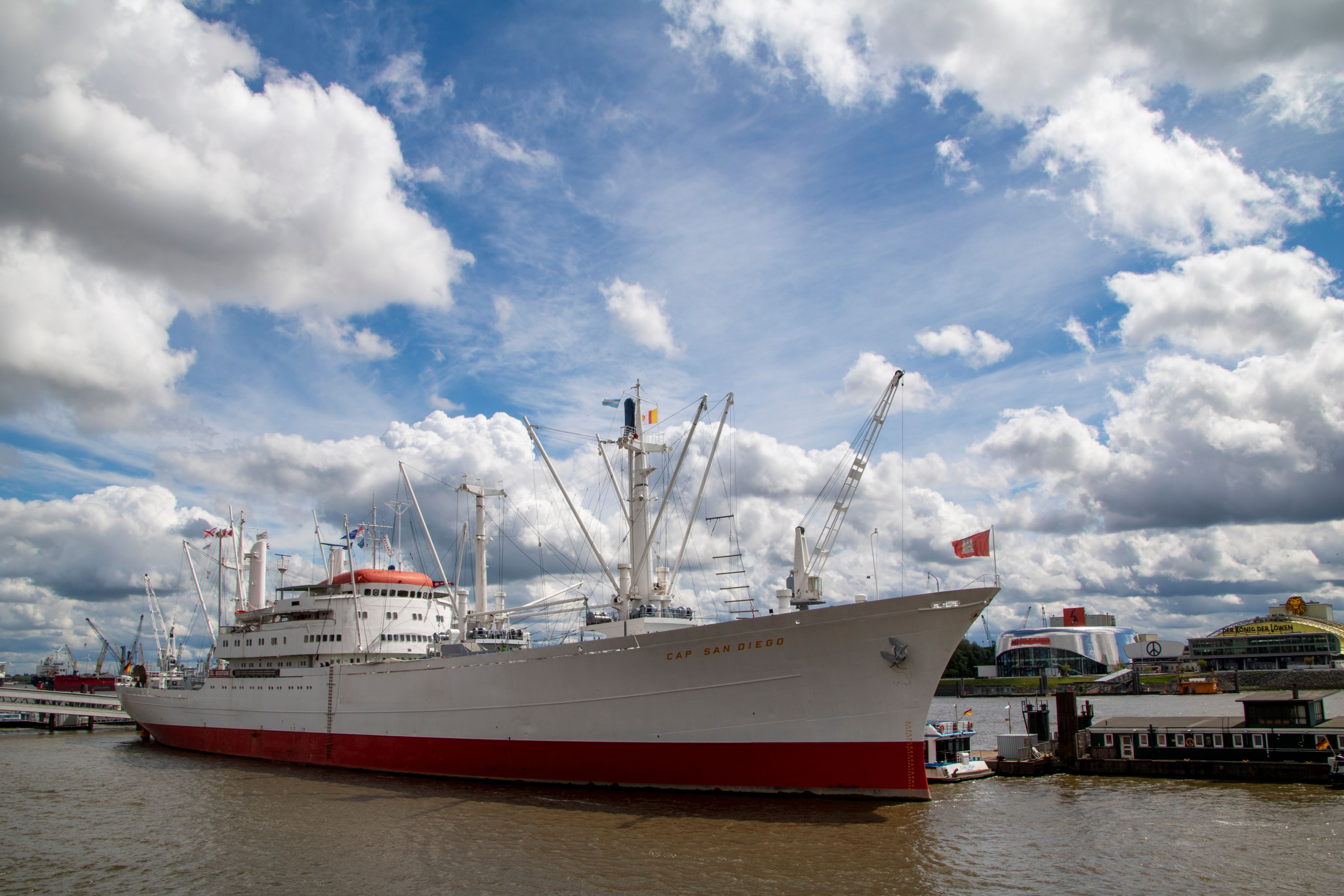Historic Ship Cap San Diego at Hamburg Port · Free Stock Photo